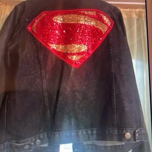 DC/GAP Superman Jean coat w/design in sequins
